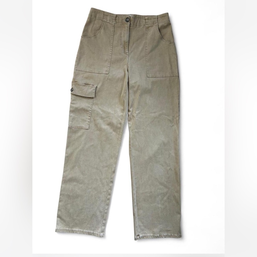 Joie Utility high rise straight leg Khaki Cargo Pants